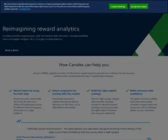 Cendex.com(Reimagining reward analytics) Screenshot