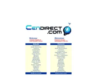 Cendirect.com(Canada's Online Computer Store) Screenshot