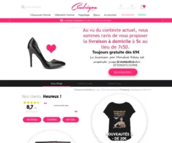 Cendriyon.com(Chaussures femme et vêtements pas cher) Screenshot