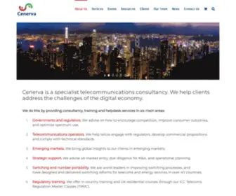 Cenerva.com(About Us) Screenshot