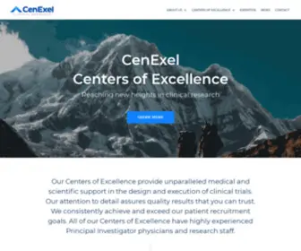 Cenexelresearch.com(CenExel Clinical Research) Screenshot