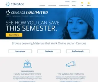 Cengagebrain.com(Cengage EMEA) Screenshot