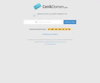 Cenikdomen.com(Ceník) Screenshot