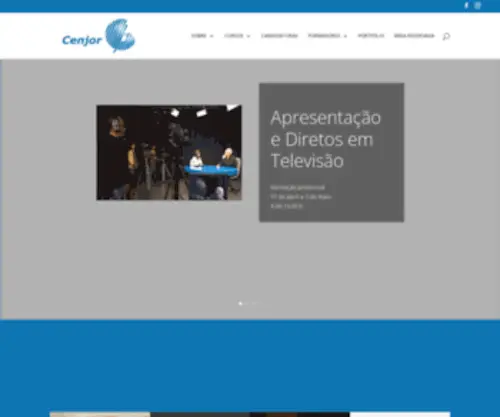 Cenjor.pt(Formação profissional para jornalistas e outros pessoas ligadas à area da comunicação) Screenshot