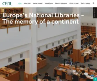 Cenl.org(The Conference of European National Librarians (CENL)) Screenshot