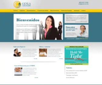 Cenla.com.do(Center for English Learning & Acquisition) Screenshot