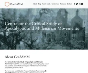 Censamm.org(Critical Study of Apocalyptic and Millenarian Movements) Screenshot