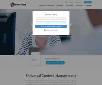 Censhare.com(Universal Content Management) Screenshot