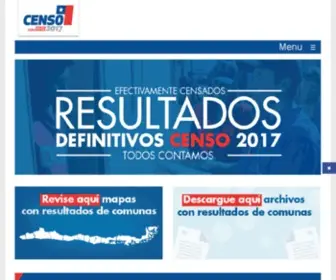 Censo.cl(Sitio web censoInstituto Nacional de Estadísticas) Screenshot