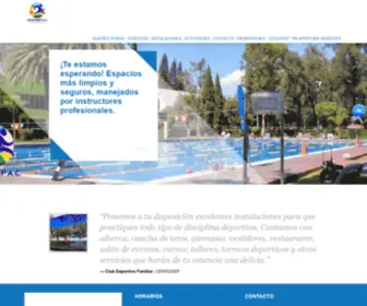 Censodep.com.mx(Club Deportivo Familiar) Screenshot