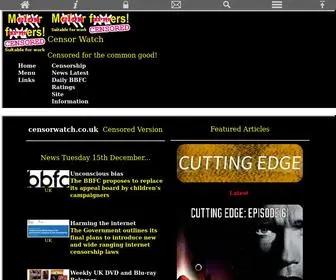 Censorwatch.co.uk(Censor Watch) Screenshot
