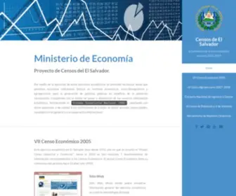 Censos.gob.sv(Ministerio de Economía) Screenshot