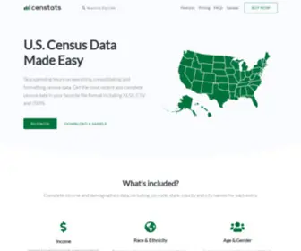 Censtats.com(US Census Data) Screenshot