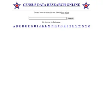 Census-Info.us(Census Data Research Online) Screenshot