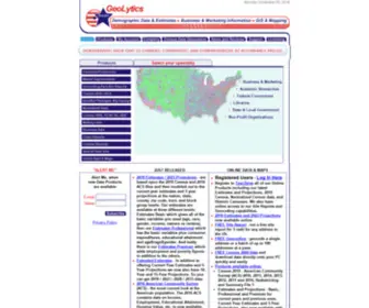 CensusCD.com(Demographic data) Screenshot