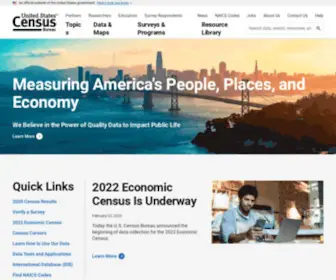 Census.gov(The Census Bureau's mission) Screenshot