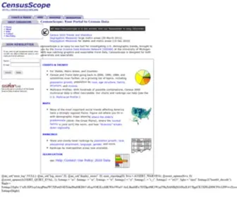Censusscope.org(Census Data) Screenshot