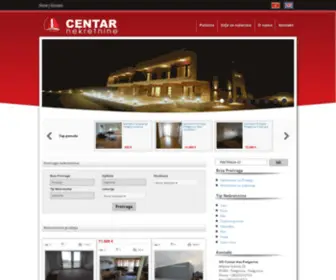 Centarnekretnine.info(Centar Nekretnine Podgorica) Screenshot