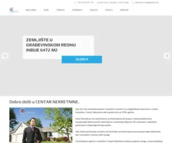 Centarnekretnine.rs(Nekretnine Inđija) Screenshot