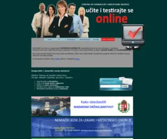 Centarzaedukaciju.com(Online kursevi i sertifikati za strane jezika) Screenshot