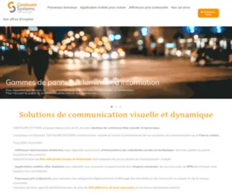 Centaure-SYstems.fr(Panneaux lumineux application et afficheur prix de carburant) Screenshot