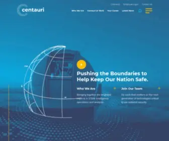 Centauricorp.com(Pushing Boundaries to Help Keep our Nation Safe) Screenshot