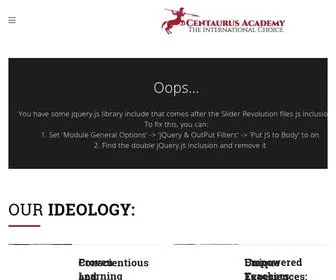 Centaurusacademy.com(The International Choice) Screenshot