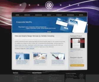 Centellaconsulting.com(Web and Graphic Design services by Centella Consulting Central Florida) Screenshot