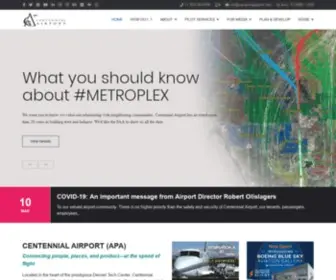 Centennialairport.com(Centennial Airport (APA)) Screenshot