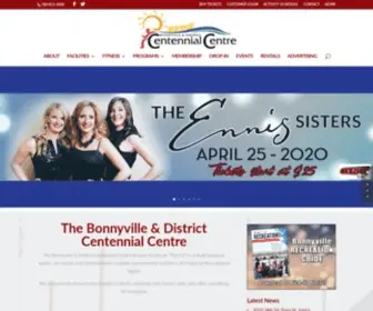 Centennialcentre.ca(The Bonnyville and District Centennial Centre) Screenshot