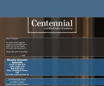 Centennialchicago.com(Centennial Crafted Beer) Screenshot