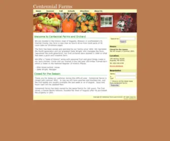 Centennialfarms.biz(A Taste of History) Screenshot