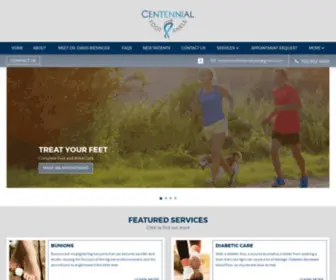 Centennialfootandankle.com(David P Biesinger) Screenshot