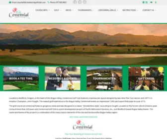 Centennialgolfclub.com(Medford Golf Courses) Screenshot