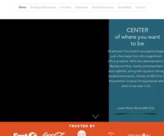 Center600Vine.com(Center 600 Vine) Screenshot