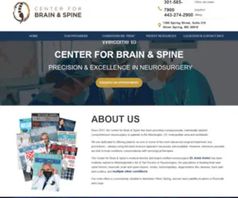 Centerbrainspine.com(Precision & Excellence in Neurosurgery) Screenshot