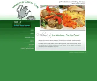 Centercafewinthrop.com(Winthrop Center Cafe) Screenshot