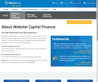 Centercapitalcorp.com(Webster Capital Finance) Screenshot