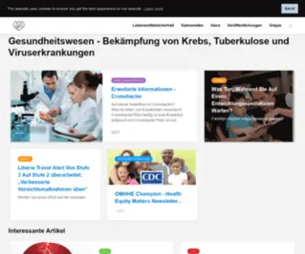 Centerdiseasecondtrol.com(Informationsunterstützung im Kampf gegen die gefährlichsten Krankheiten) Screenshot