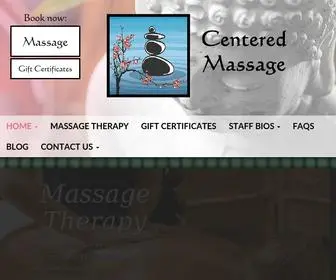 Centered-Massage.com(Centered Massage) Screenshot