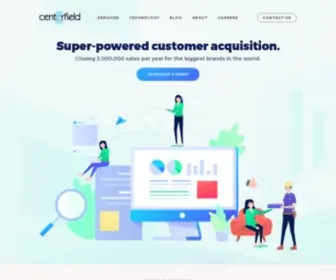 Centerfield.com(Super-Powered Customer Acquisition) Screenshot