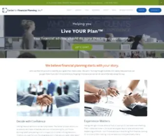Centerfinplan.com(Center for Financial Planning) Screenshot
