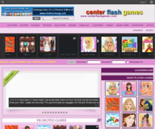 Centerflashgames.com(مركز) Screenshot