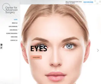 Centerforadvancedsurgery.com(Eye Surgeons Charleston) Screenshot