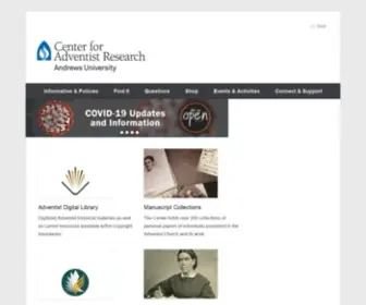 Centerforadventistresearch.org(Center for Adventist Research) Screenshot