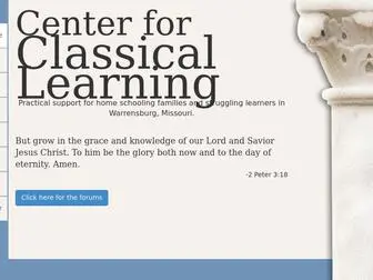 Centerforclassicallearning.com(Center for Classical Learning) Screenshot