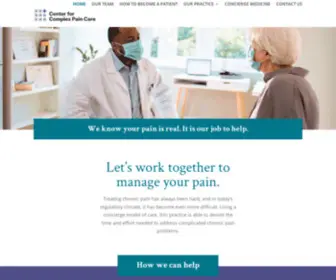 Centerforcomplexpaincare.com(Center for Complex Pain) Screenshot