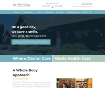Centerfordentalhealth.com(Family & Cosmetic Dentist in Richland) Screenshot