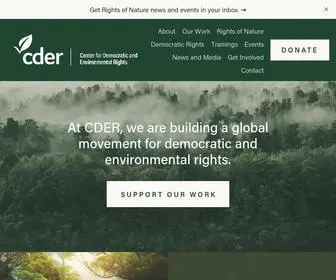 Centerforenvironmentalrights.org(Center for Democratic and Environmental Rights) Screenshot