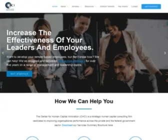 Centerforhci.org(Strategic Human Capital Consulting Firm in Washington DC) Screenshot